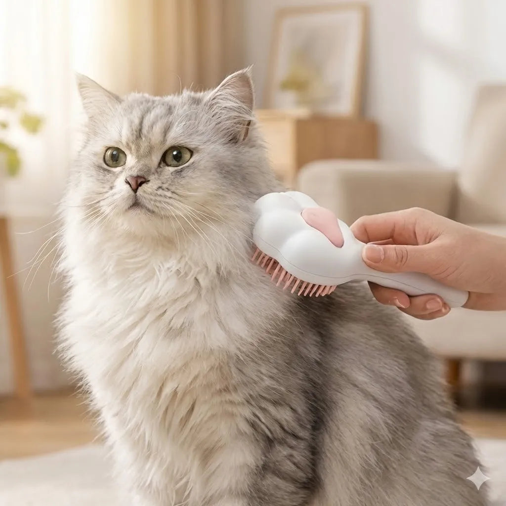 Cat Paw Grooming Brush 🐾🐱