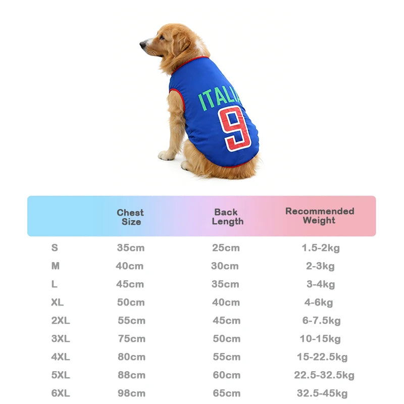 Pet Soccer Jersey Dog & Cat Breathable Mesh T-Shirt Summer Puppy Sports Vest
