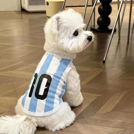 Pet Football Dog Jersey Summer Dog Shirt Breathable Sports Vest for Small Dogs and Cats T Shirt Puppy Soft Quick Dry Vest