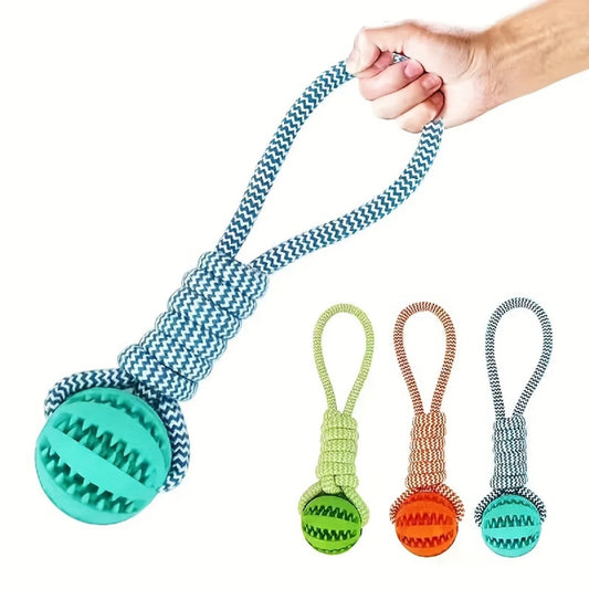 🦴 Cotton Rope Treat Dispensing Dog Toy