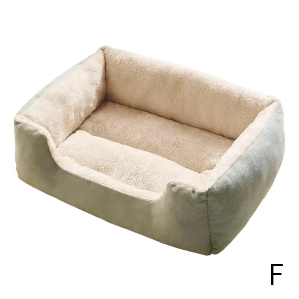 Square Nest Pet Large Dog Bed for Small Medium Dogs Soft Fleece Nest Big Dog Sofa Bed Winter Warm Cat House for Pet ﻿