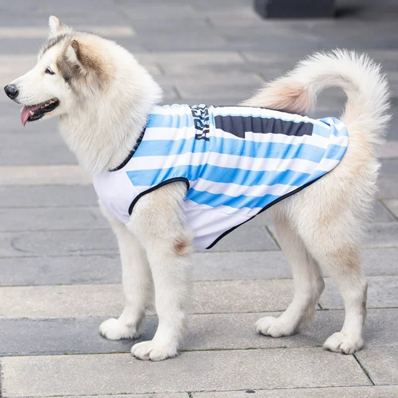Pet Football Dog Jersey Summer Dog Shirt Breathable Sports Vest for Small Dogs and Cats T Shirt Puppy Soft Quick Dry Vest