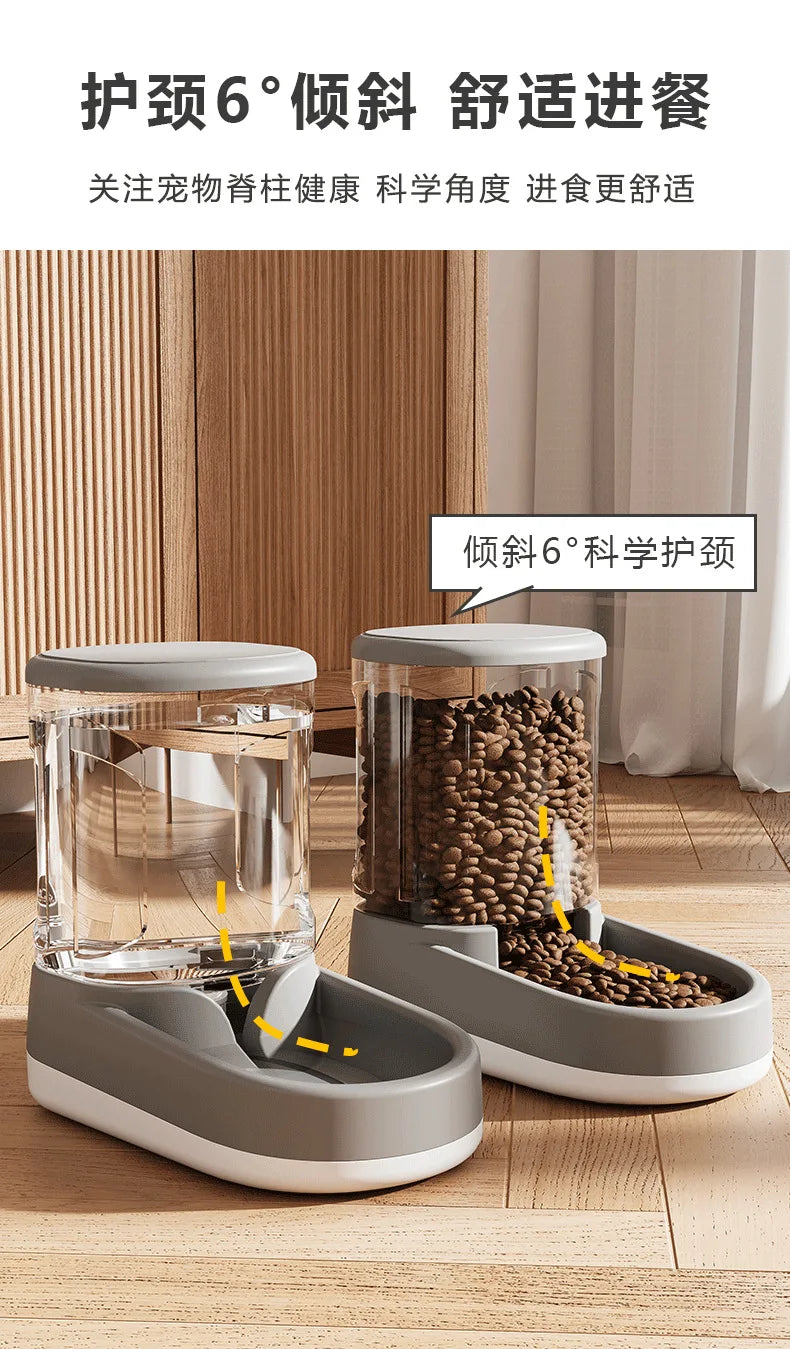 Dog Water Dispenser, Cat Automatic Feeder, Dog Waterer, Cat Water Bowl with Flowing Water, Non-electric Kettle, Pet Supplies