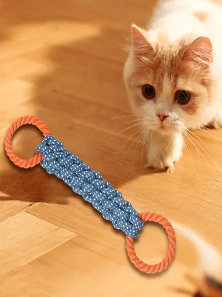 Double Ring Cotton Dog Rope Toy