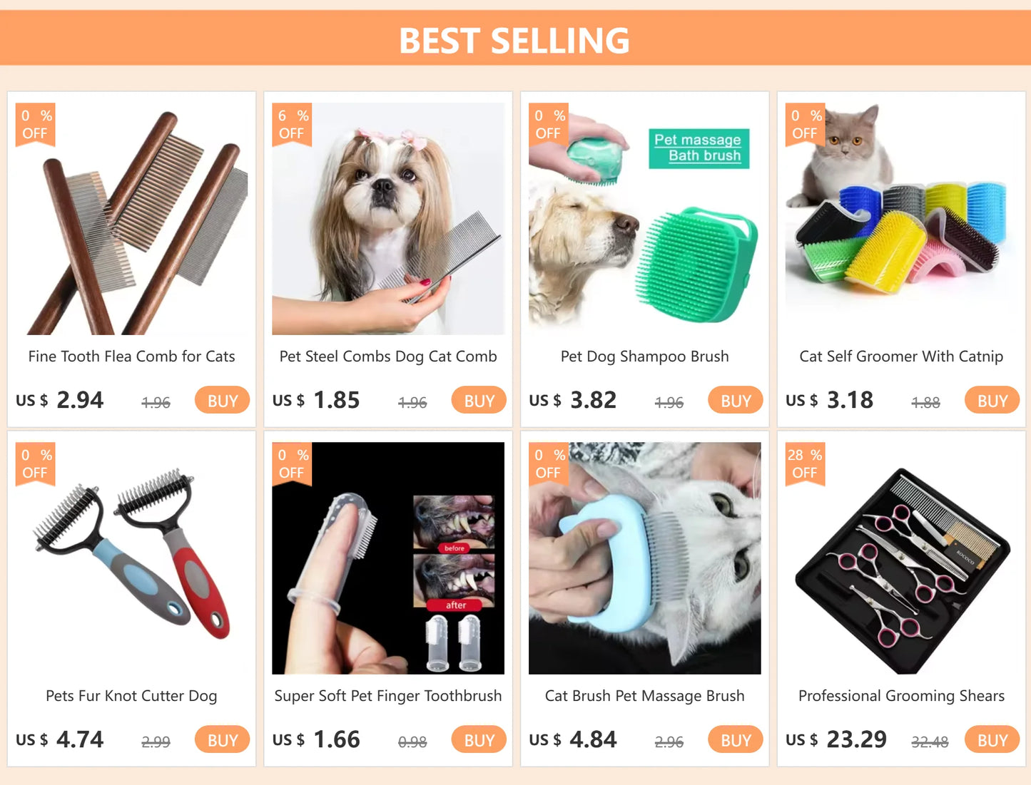 Professional Grooming Shears For Dogs Pet Hair Grooming Scissors Kit with Safety Round Tip
