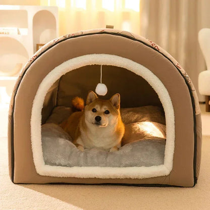 Removable Pet Dog Bed Cozy Pet Nest for Small Medium Dogs Cats Winter Warm Dog Sleeping Bed Comfortable Pet House Pet Supplies