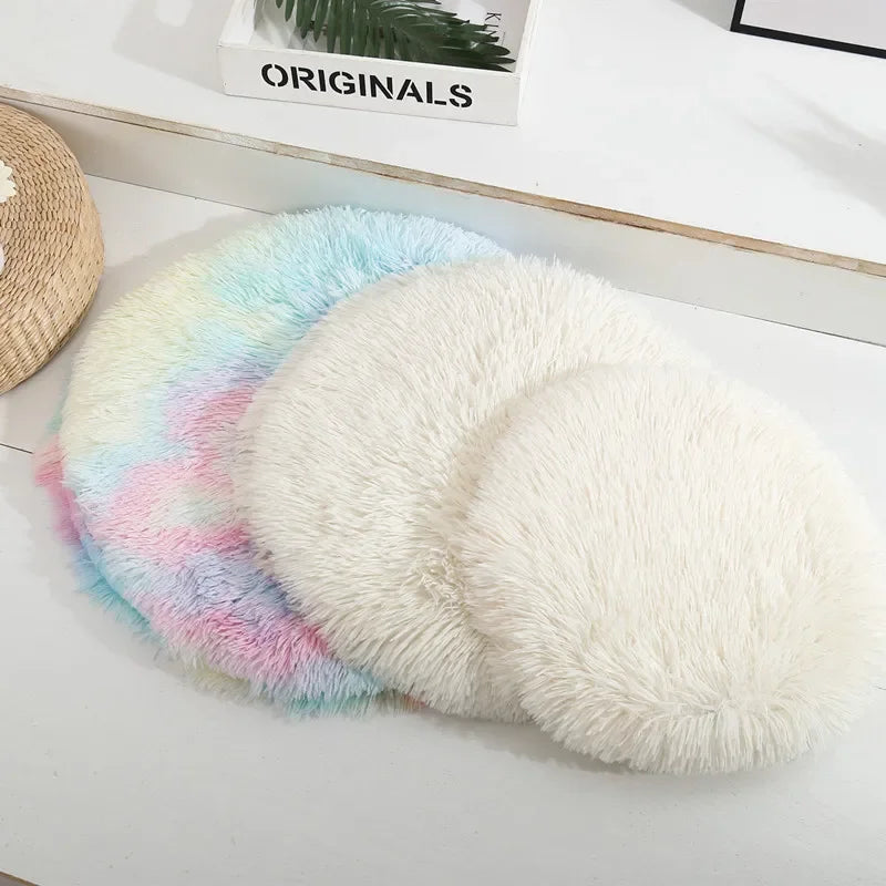 Soft Plush Round Pet Bed Mat