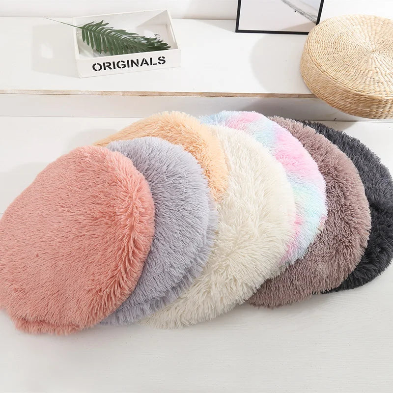 Soft Plush Round Pet Bed Mat