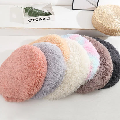 Soft Plush Round Pet Bed Mat