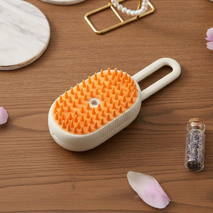Pet Mist Spray Grooming Brush: Detangling & Massage Tool for Cats with Water Spray Function, Reduces Shedding and Smooths Coat