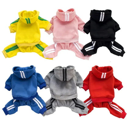 Spring Dog Jumpsuit Sports Suit for Small Dogs - Charming Pet Apparel for Chihuahua Terrier Beagle - Comfortable Clothing