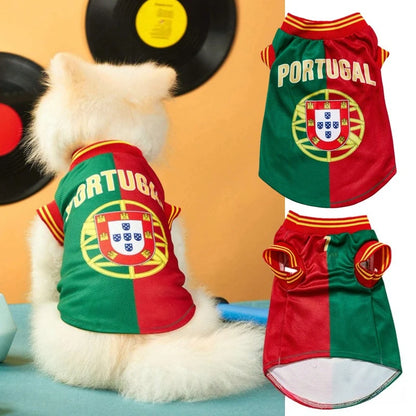 Breathable Mesh Pet Jersey Summer Dogs Soccer Clothes T-shirts Sleeveless Puppy Vest for Teddy Chihuahua Bichon Pets Supplies