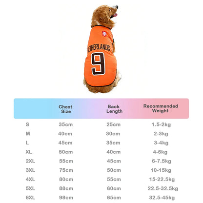 Pet Soccer Jersey Dog & Cat Breathable Mesh T-Shirt Summer Puppy Sports Vest
