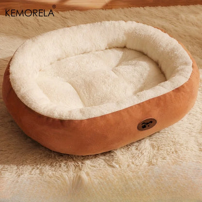 Plush Oval Pet Bed 🐾🛏️